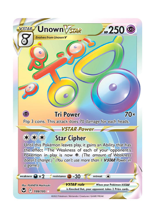 Unown VSTAR (199/195) - Silver Tempest