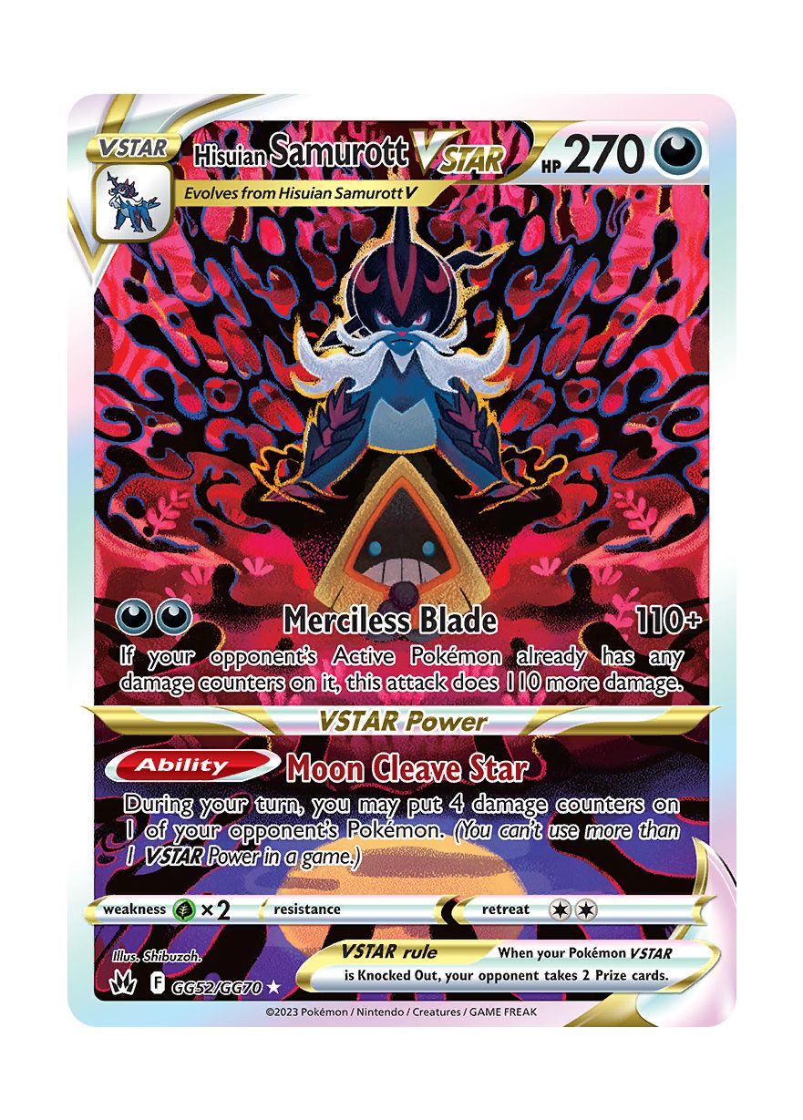 Hisuian Samurott VSTAR (GG52/70) - Crown Zenith Galarian Gallery