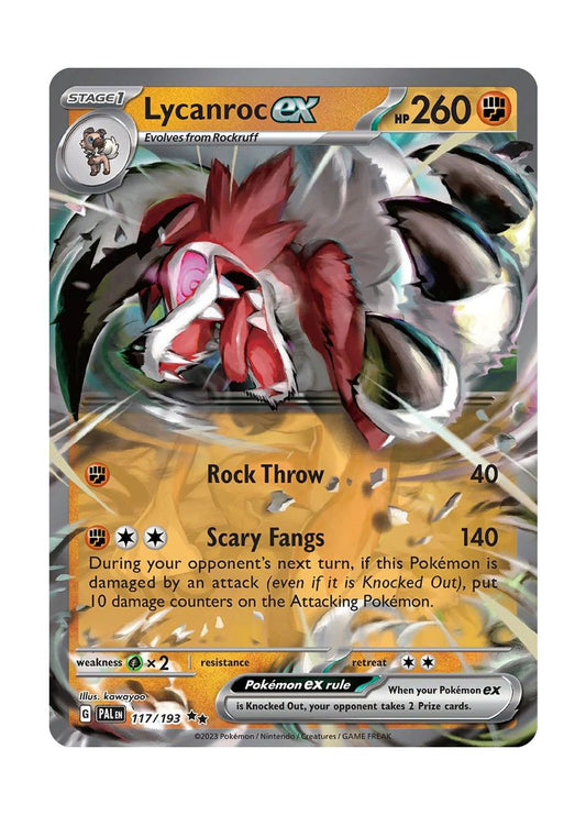 Lycanroc ex (117/193) - Paldea Evolved