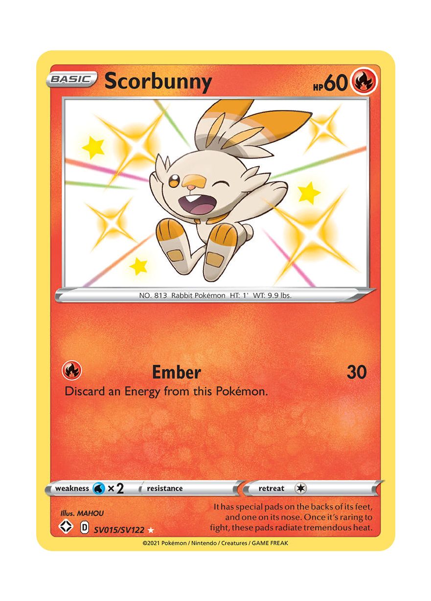 Scorbunny (SV015/122) - Shiny Vault