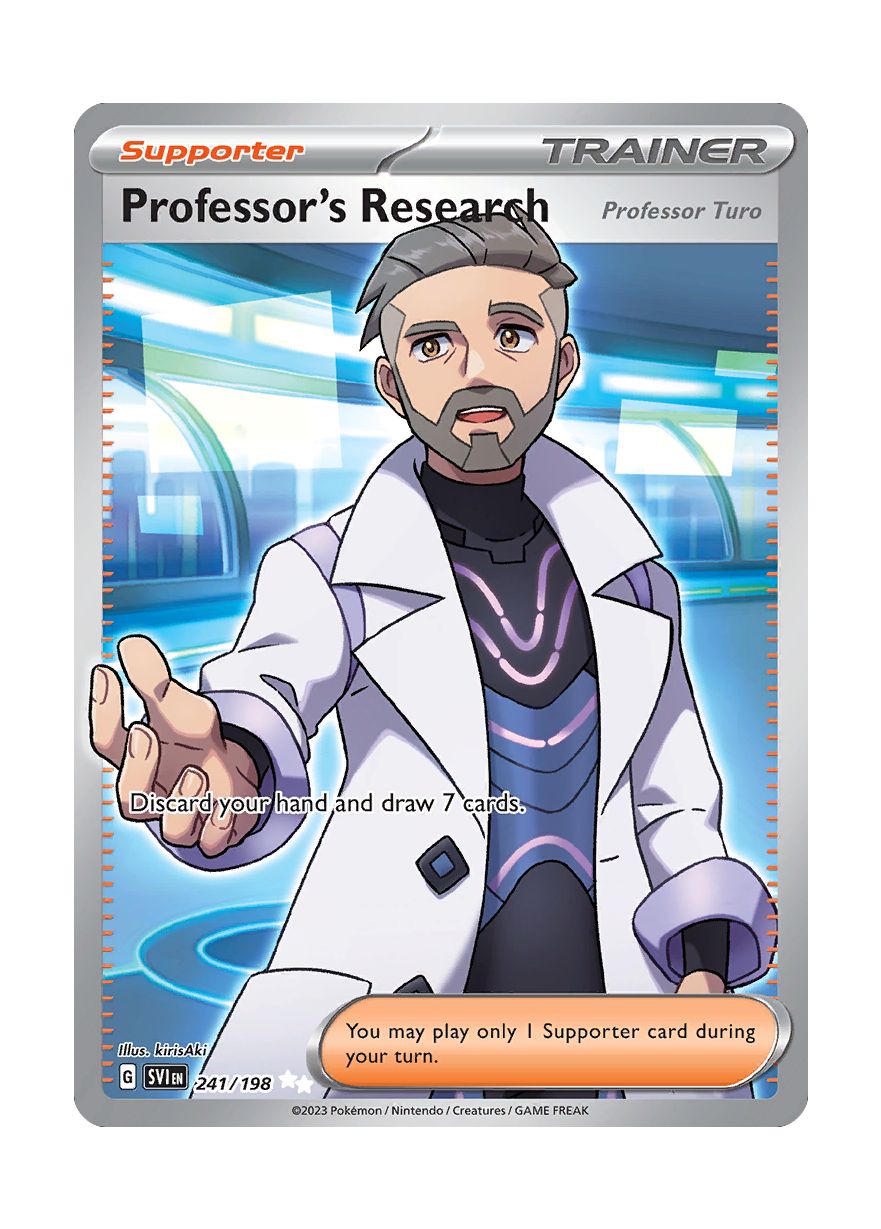 professor research pokemon card full art Professors Research 209/202 NM Full Art Secret Rainbow Rare Pokemon Card