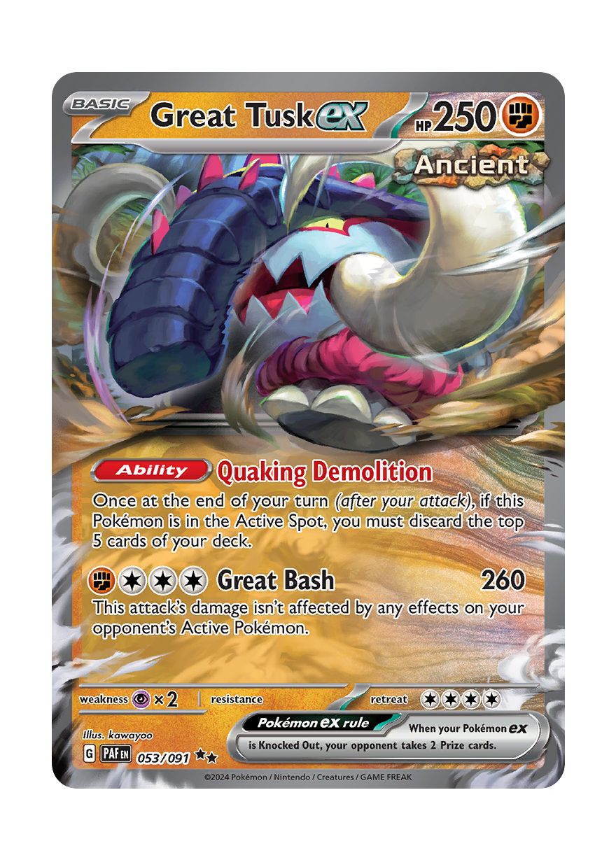Great Tusk ex (053/91) - Paldean Fates