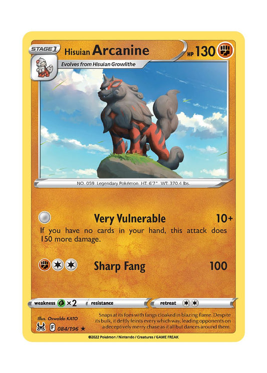 Hisuian Arcanine (084/196) - Lost Origin