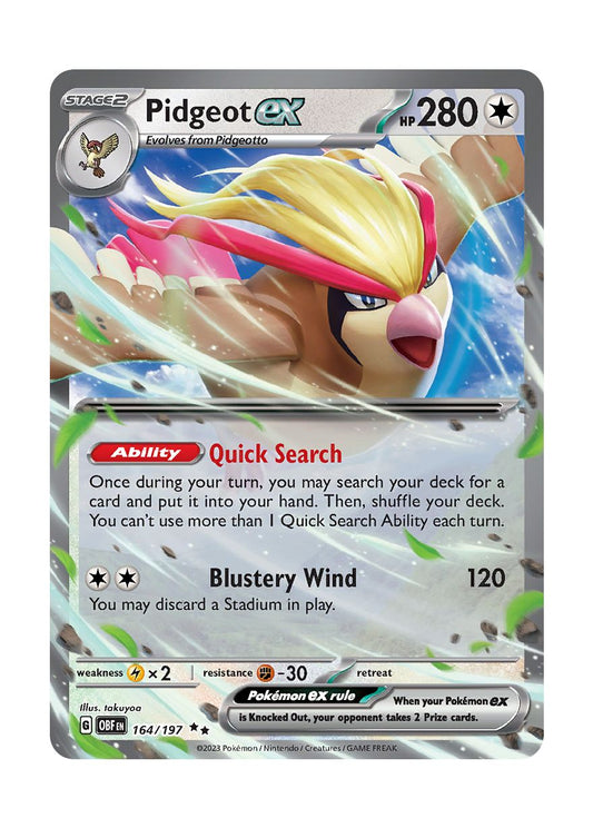 Pidgeot ex (164/197) - Obsidian Flames