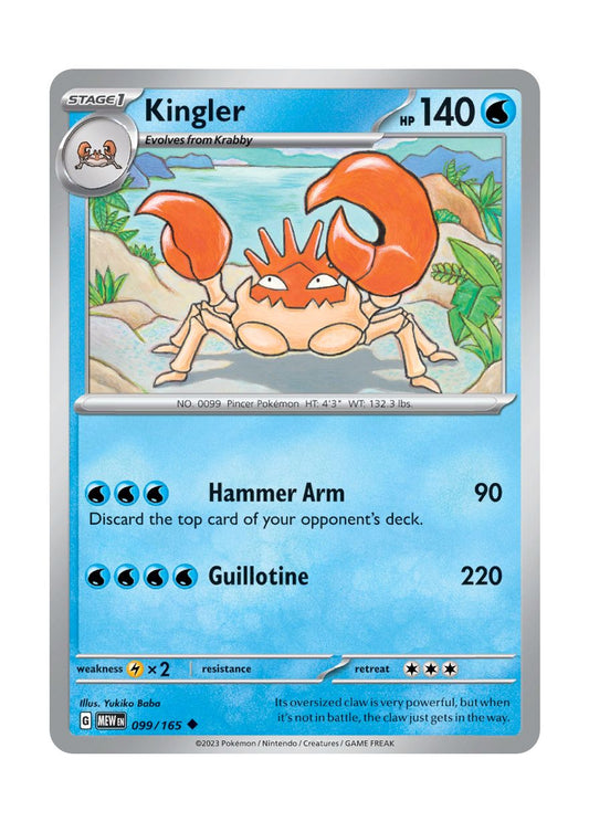 Kingler (99/165) - 151