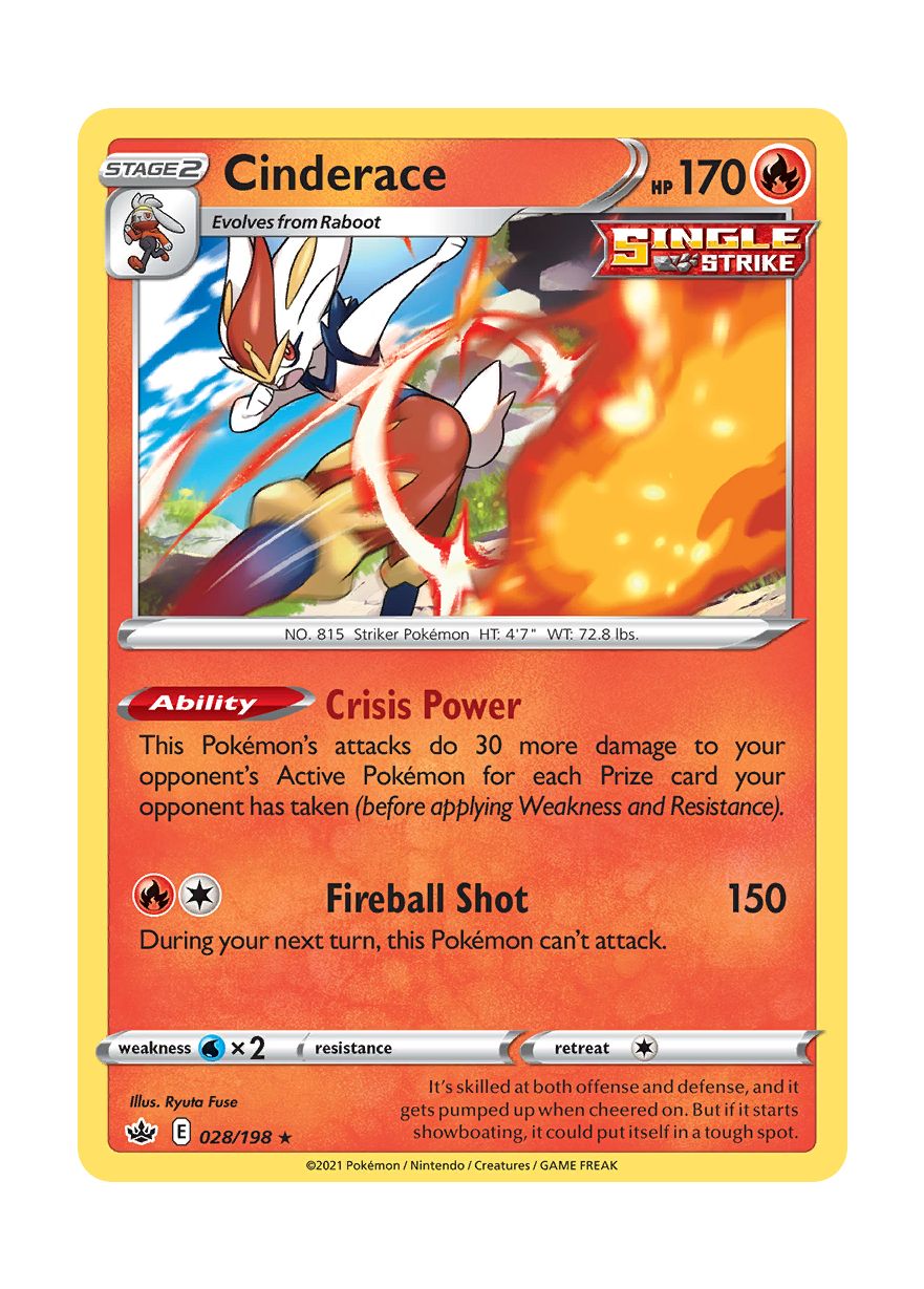 Cinderace (028/198) - Chilling Reign