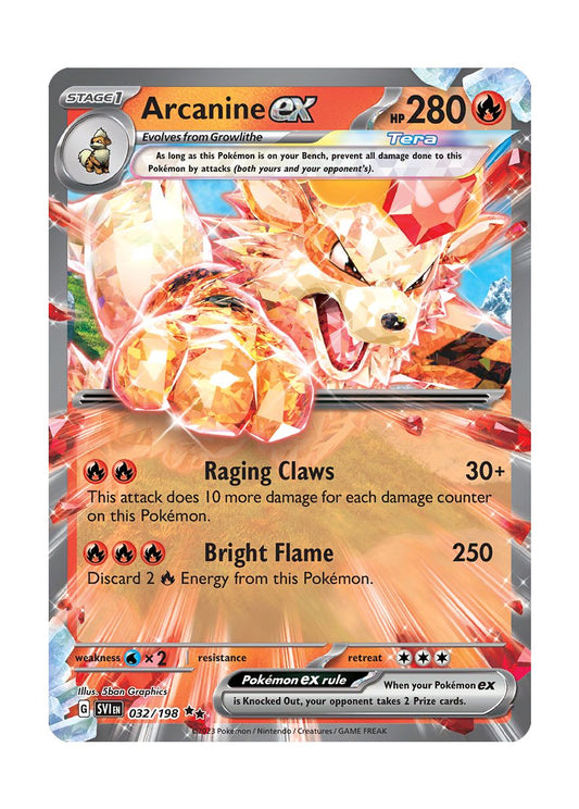 Arcanine ex (32/198) - Scarlet & Violet