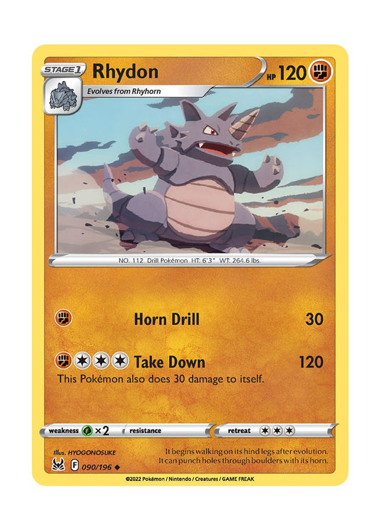 Rhydon (090/196) - Lost Origin