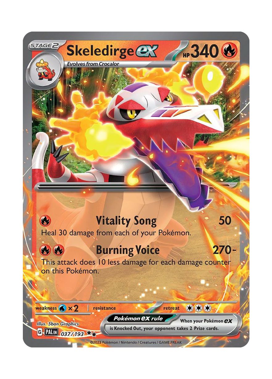 Skeledirge ex (37/193) - Paldea Evolved