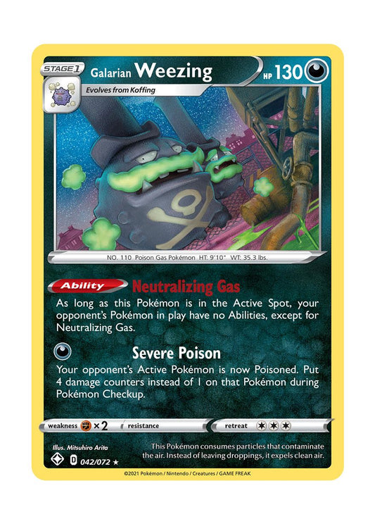 Galarian Weezing (042/72) - Shining Fates