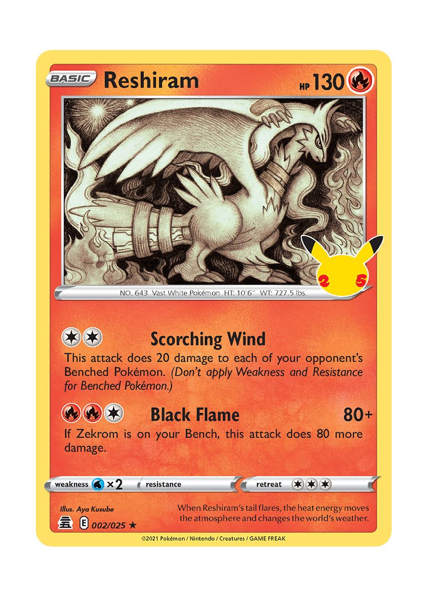 Reshiram (002/25) - Celebrations