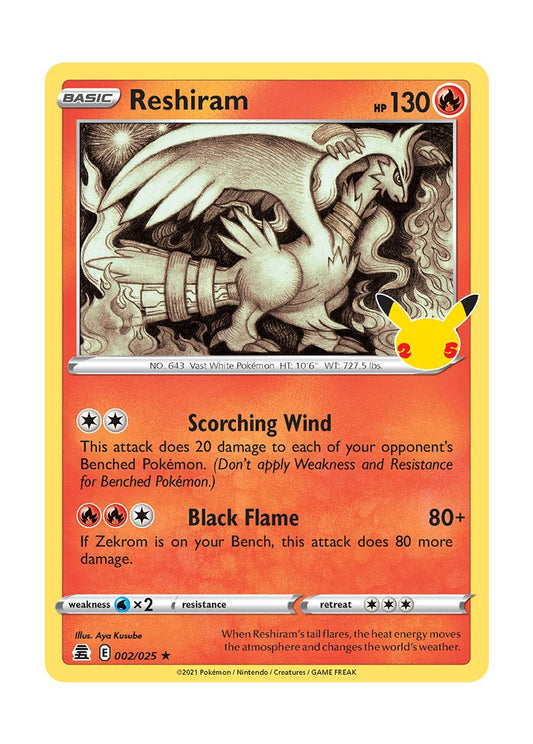 Reshiram (002/25) - Celebrations