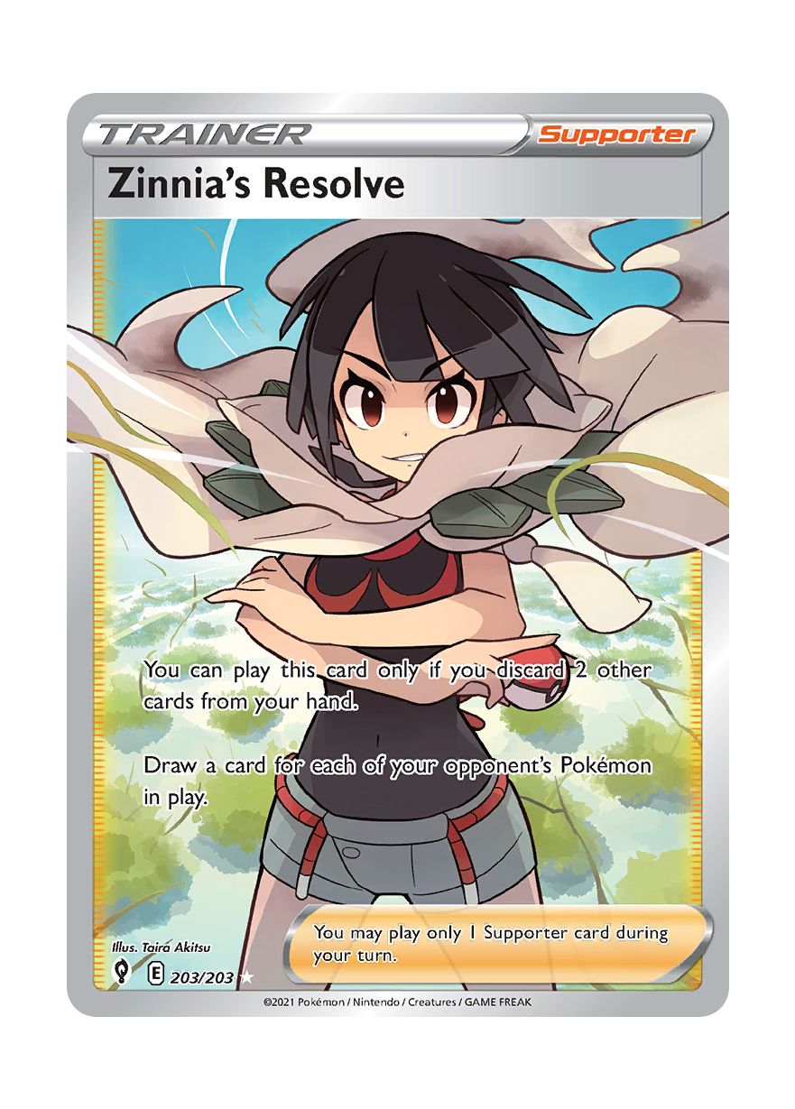 Zinnia's Resolve (203/203) - Evolving Skies
