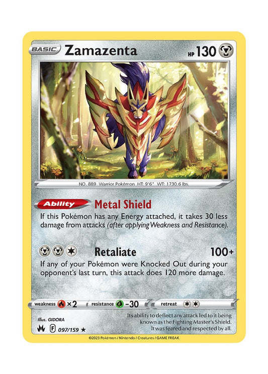 Zamazenta (097/159) - Crown Zenith