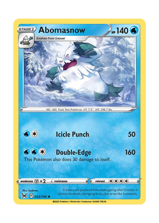 Abomasnow (043/196) - Lost Origin