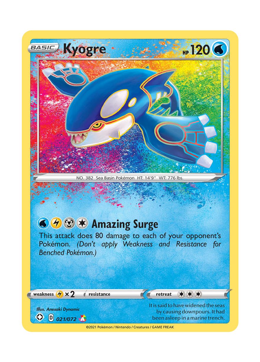 Kyogre (021/72) - Shining Fates