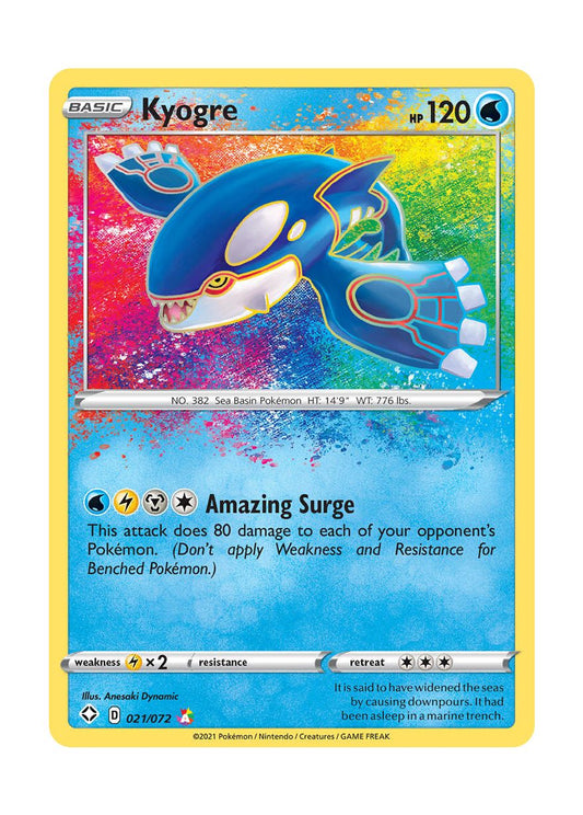 Kyogre (021/72) - Shining Fates