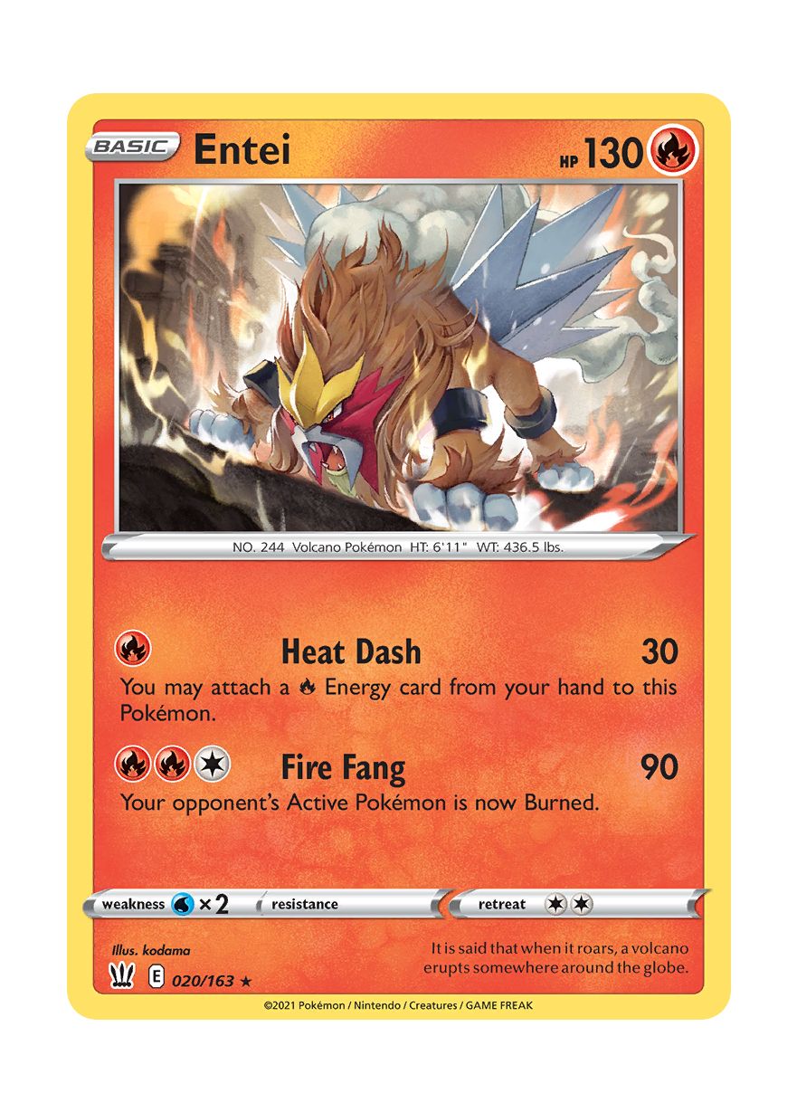 Entei (020/163) - Battle Styles