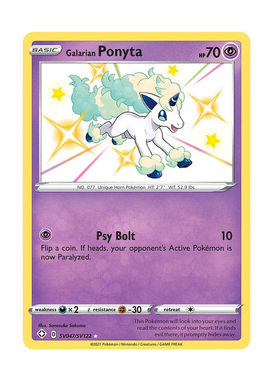 Galarian Ponyta (SV047/122) - Shiny Vault