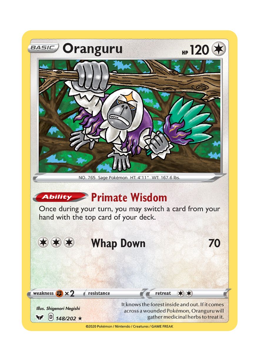 Oranguru (148/202) - Sword & Shield