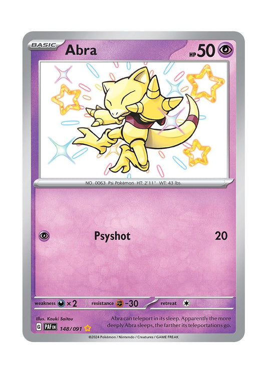 Abra (148/91) - Paldean Fates