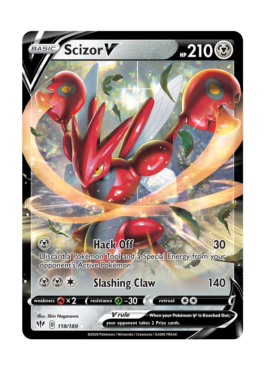 Scizor V (118/189) - Darkness Ablaze