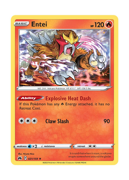 Entei (021/159) - Crown Zenith
