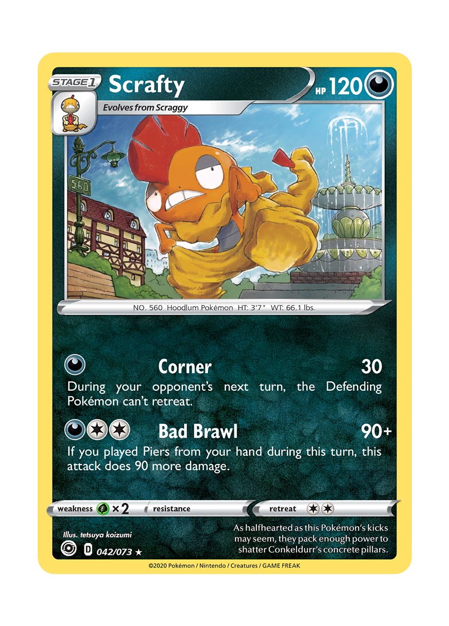 Scrafty (042/73) - Champion's Path