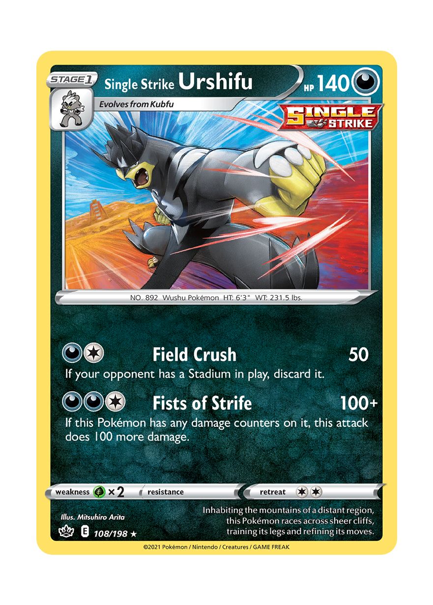 Single Strike Urshifu (108/198) - Chilling Reign