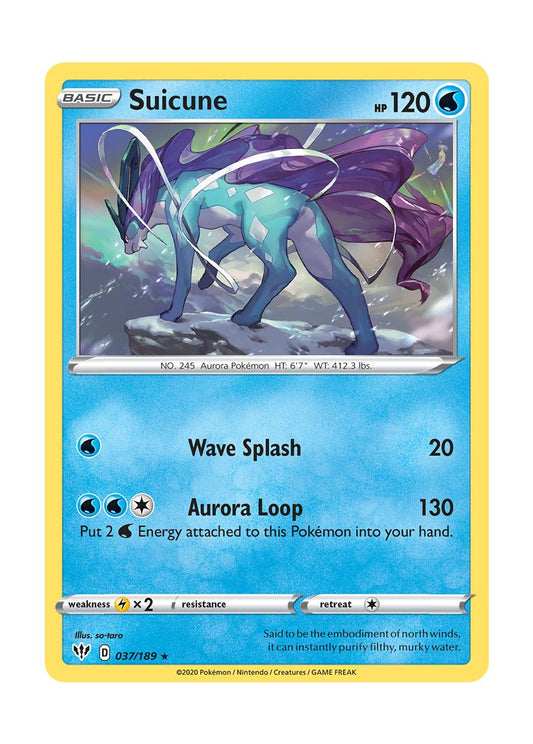 Suicune (037/189) - Darkness Ablaze