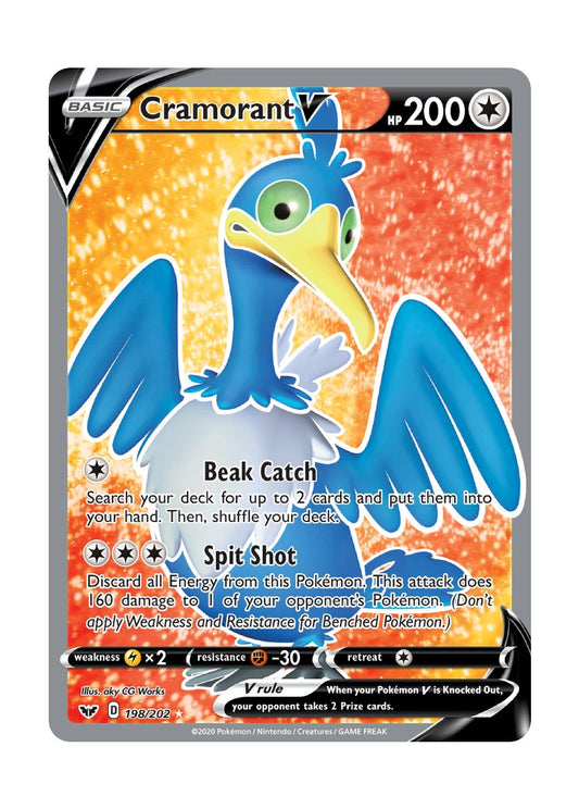 Cramorant V (198/202) - Sword & Shield