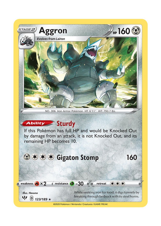 Aggron (123/189) - Darkness Ablaze