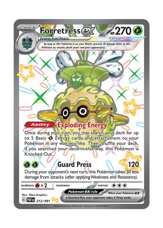 Forretress ex (212/91) - Paldean Fates