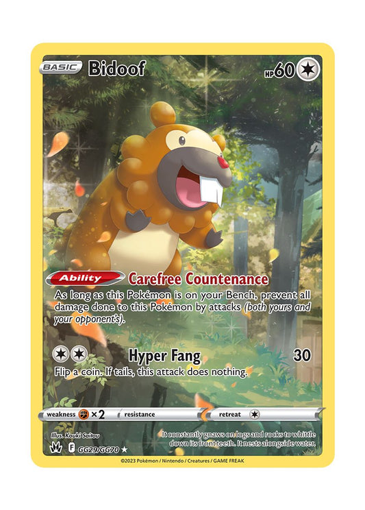 Bidoof (GG29/70) - Crown Zenith Galarian Gallery