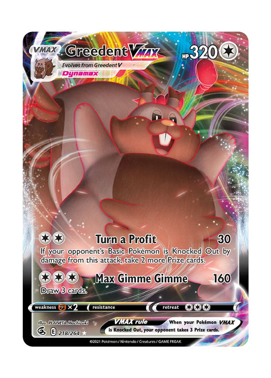 Greedent VMAX (218/264) - Fusion Strike
