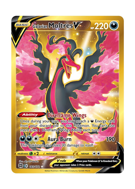 Galarian Moltres V (183/172) - Brilliant Stars