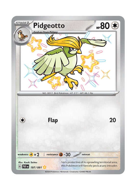 Pidgeotto (197/91) - Paldean Fates