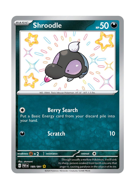 Shroodle (189/91) - Paldean Fates