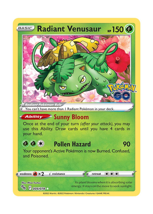 Radiant Venusaur (004/78) - Pokémon GO