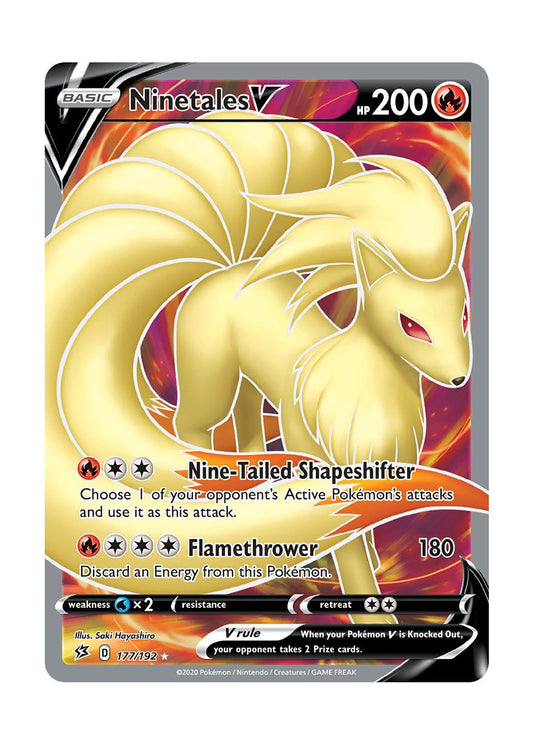 Ninetales V (177/192) - Rebel Clash