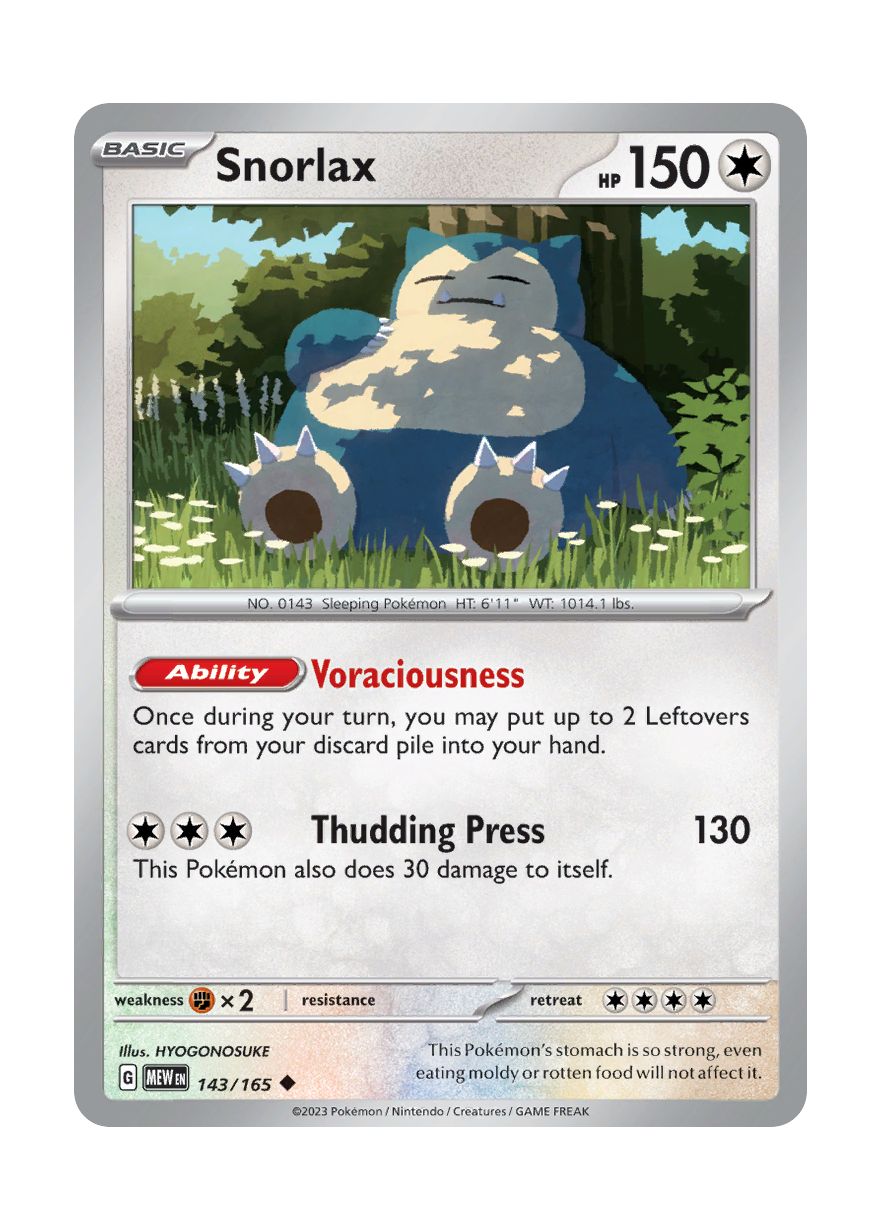 Snorlax (143/165) - 151
