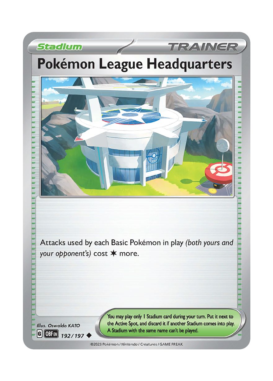 Pokémon League Headquarters (192/197) - Obsidian Flames