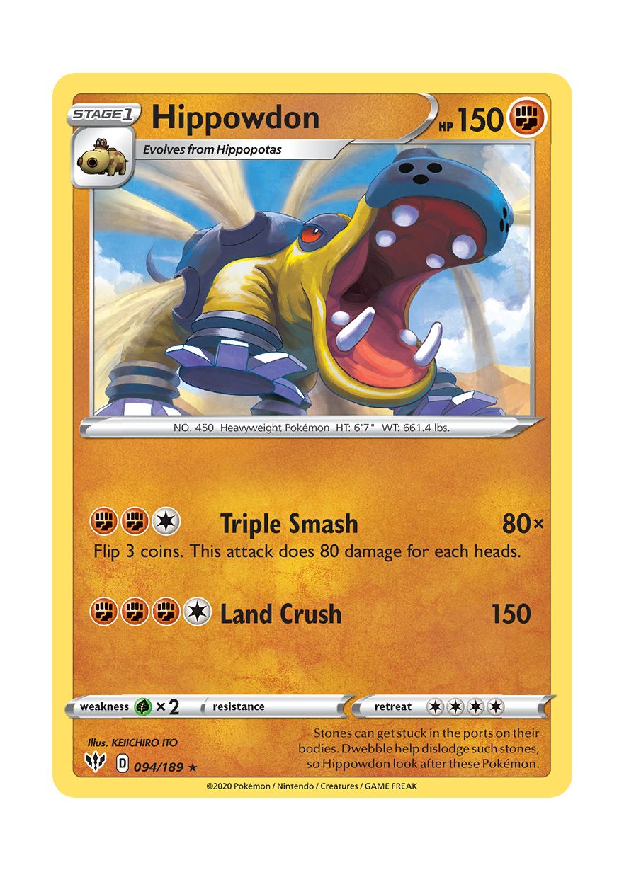Hippowdon (094/189) - Darkness Ablaze