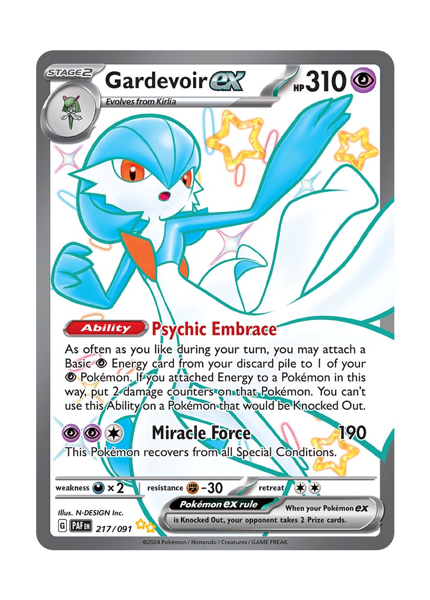 Gardevoir ex (217/91) - Paldean Fates