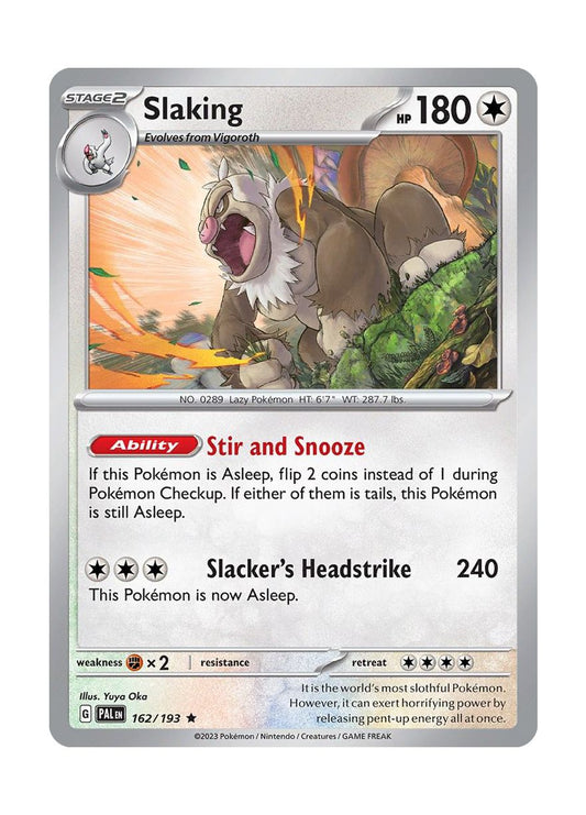 Slaking (162/193) - Paldea Evolved