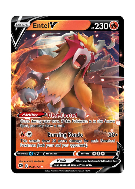 Entei V (022/172) - Brilliant Stars