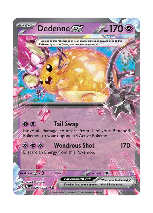 Dedenne ex (93/193) - Paldea Evolved