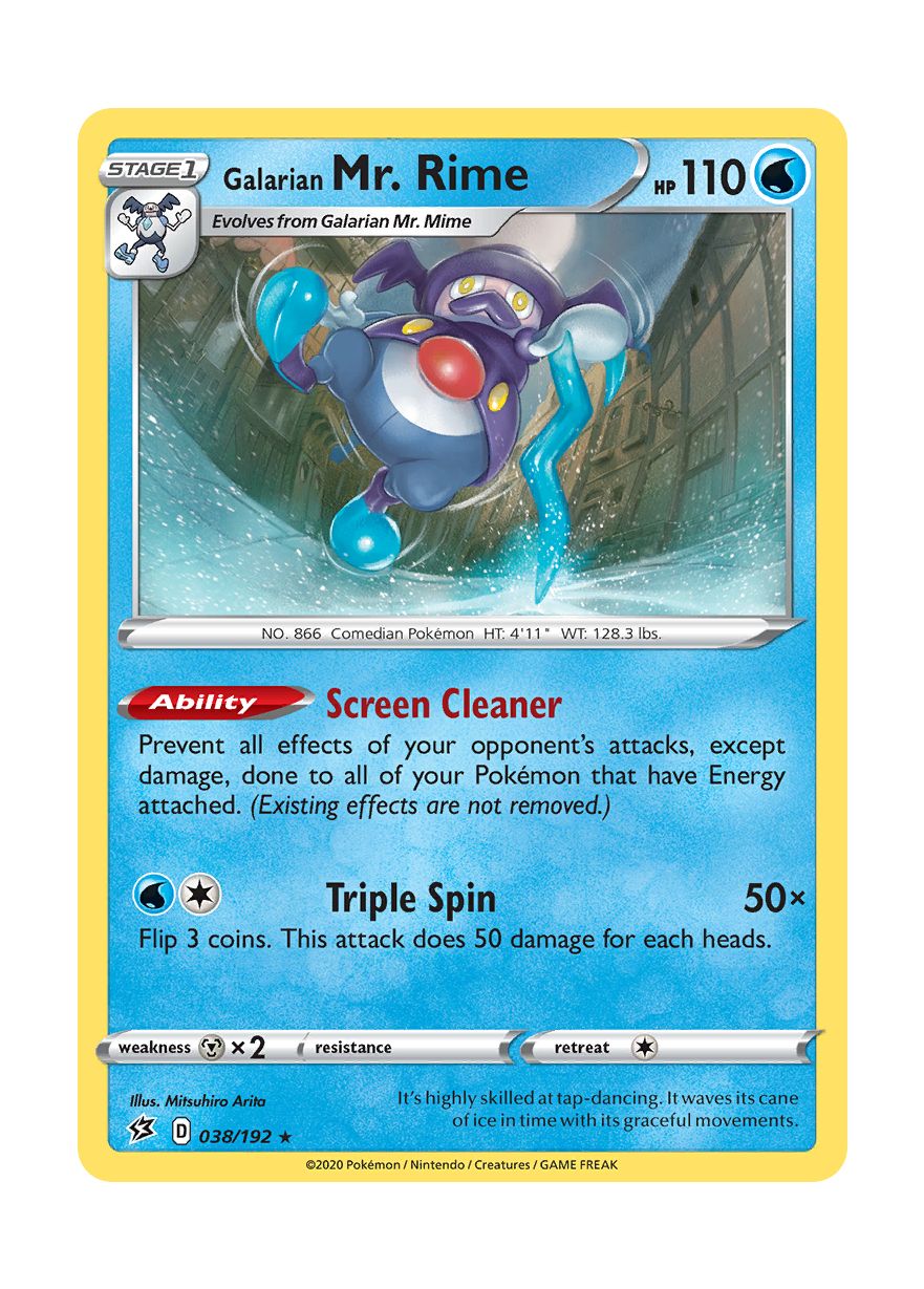 Galarian Mr. Rime (038/192) - Rebel Clash