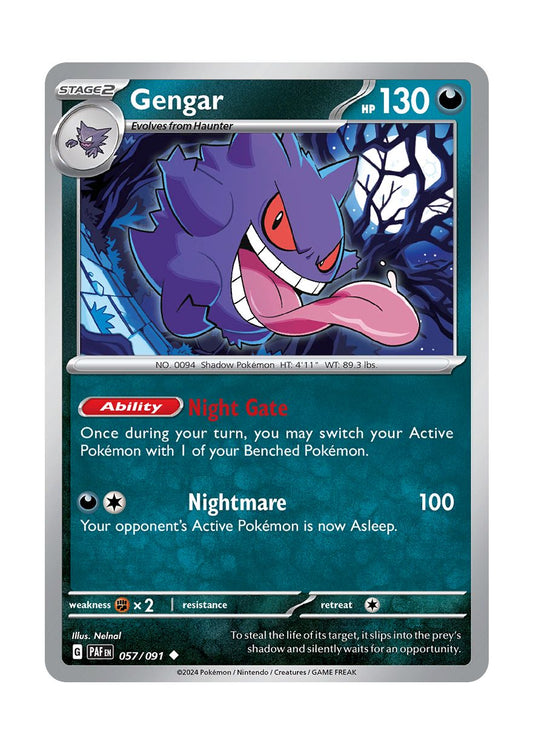 Gengar (057/91) - Paldean Fates