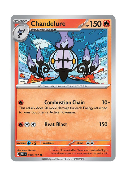 Chandelure (38/197) - Obsidian Flames